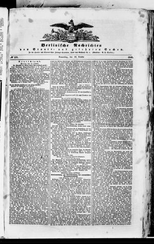 Berlinische Nachrichten von Staats- und gelehrten Sachen vom 12.10.1848