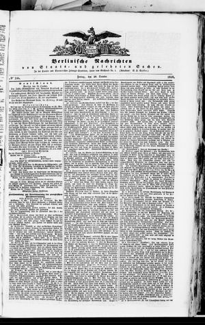 Berlinische Nachrichten von Staats- und gelehrten Sachen vom 20.10.1848