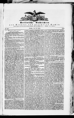 Berlinische Nachrichten von Staats- und gelehrten Sachen vom 24.10.1848