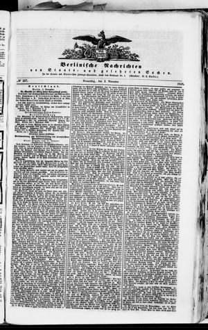Berlinische Nachrichten von Staats- und gelehrten Sachen vom 02.11.1848