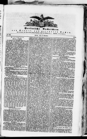 Berlinische Nachrichten von Staats- und gelehrten Sachen vom 03.11.1848
