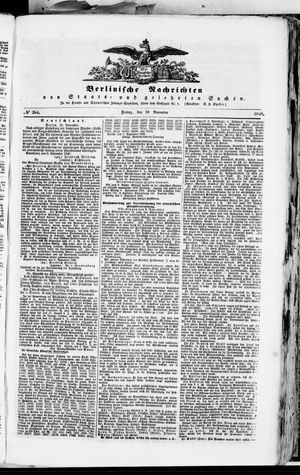 Berlinische Nachrichten von Staats- und gelehrten Sachen vom 10.11.1848