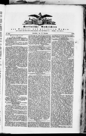 Berlinische Nachrichten von Staats- und gelehrten Sachen vom 11.11.1848