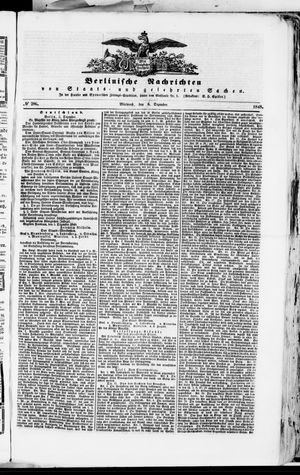 Berlinische Nachrichten von Staats- und gelehrten Sachen vom 06.12.1848