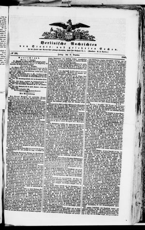 Berlinische Nachrichten von Staats- und gelehrten Sachen vom 08.12.1848