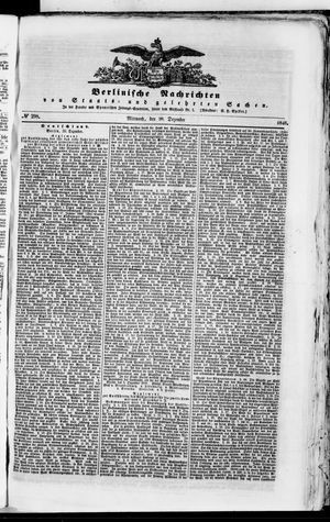 Berlinische Nachrichten von Staats- und gelehrten Sachen vom 20.12.1848