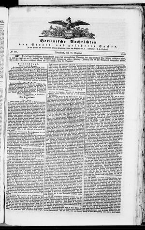 Berlinische Nachrichten von Staats- und gelehrten Sachen vom 23.12.1848