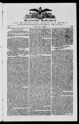 Berlinische Nachrichten von Staats- und gelehrten Sachen on Jan 5, 1849