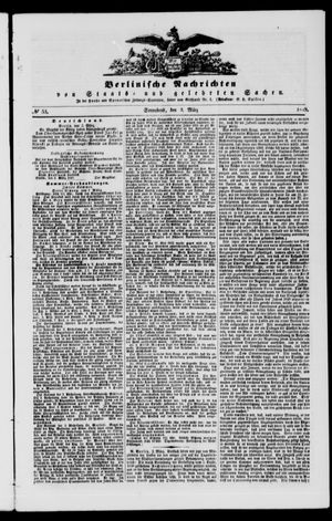 Berlinische Nachrichten von Staats- und gelehrten Sachen vom 03.03.1849