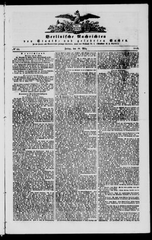 Berlinische Nachrichten von Staats- und gelehrten Sachen on Mar 16, 1849