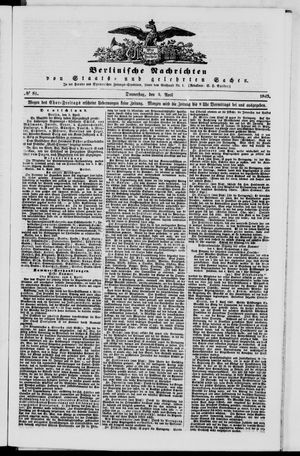 Berlinische Nachrichten von Staats- und gelehrten Sachen vom 05.04.1849
