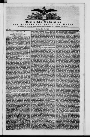 Berlinische Nachrichten von Staats- und gelehrten Sachen vom 27.04.1849