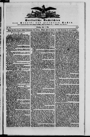 Berlinische Nachrichten von Staats- und gelehrten Sachen vom 01.05.1849