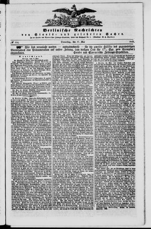 Berlinische Nachrichten von Staats- und gelehrten Sachen vom 17.05.1849