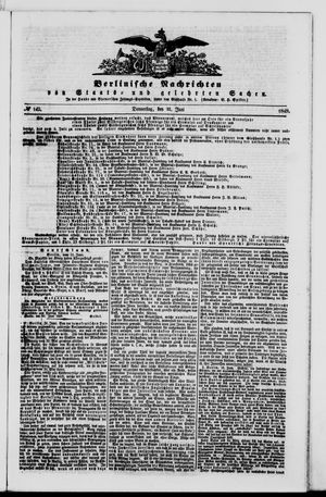 Berlinische Nachrichten von Staats- und gelehrten Sachen vom 21.06.1849