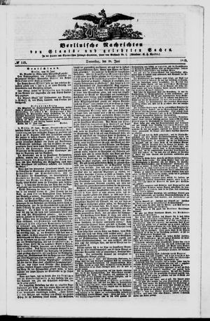 Berlinische Nachrichten von Staats- und gelehrten Sachen vom 28.06.1849