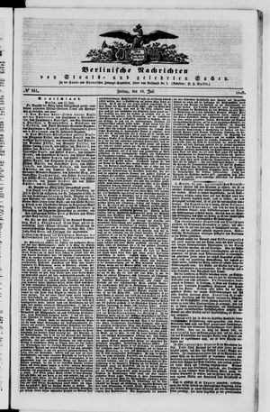 Berlinische Nachrichten von Staats- und gelehrten Sachen vom 13.07.1849