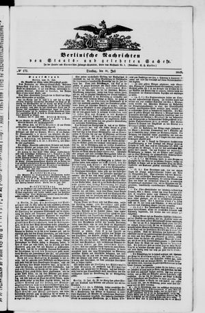 Berlinische Nachrichten von Staats- und gelehrten Sachen vom 31.07.1849
