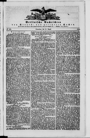 Berlinische Nachrichten von Staats- und gelehrten Sachen on Aug 16, 1849