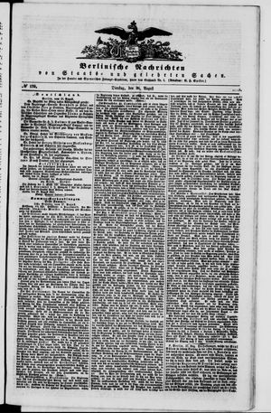 Berlinische Nachrichten von Staats- und gelehrten Sachen vom 28.08.1849