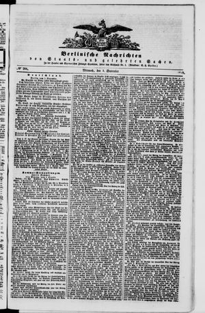 Berlinische Nachrichten von Staats- und gelehrten Sachen vom 05.09.1849