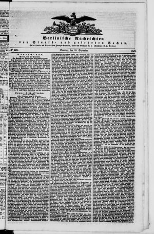 Berlinische Nachrichten von Staats- und gelehrten Sachen vom 23.09.1849