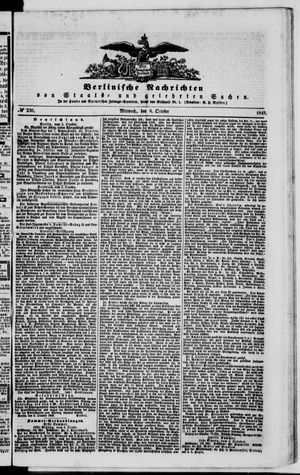 Berlinische Nachrichten von Staats- und gelehrten Sachen vom 03.10.1849