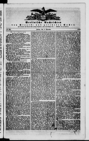 Berlinische Nachrichten von Staats- und gelehrten Sachen vom 02.11.1849