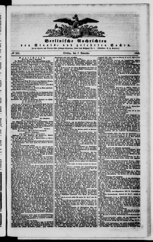 Berlinische Nachrichten von Staats- und gelehrten Sachen vom 06.11.1849