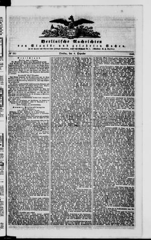 Berlinische Nachrichten von Staats- und gelehrten Sachen vom 04.12.1849