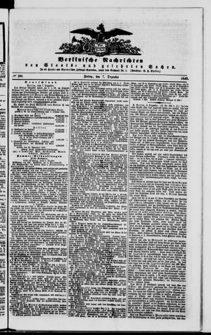 Berlinische Nachrichten von Staats- und gelehrten Sachen on Dec 7, 1849