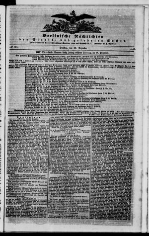 Berlinische Nachrichten von Staats- und gelehrten Sachen on Dec 25, 1849