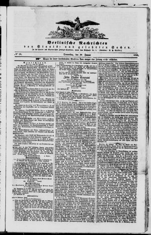 Berlinische Nachrichten von Staats- und gelehrten Sachen vom 24.01.1850