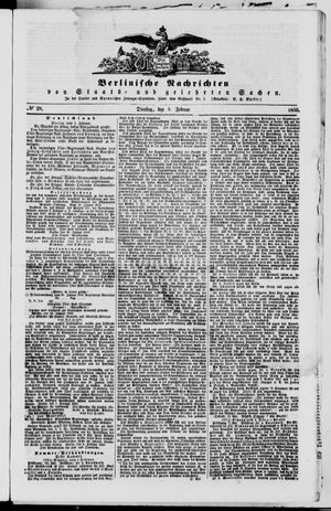 Berlinische Nachrichten von Staats- und gelehrten Sachen on Feb 5, 1850