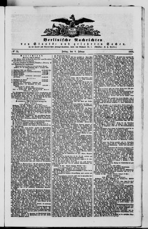 Berlinische Nachrichten von Staats- und gelehrten Sachen vom 08.02.1850