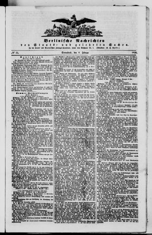 Berlinische Nachrichten von Staats- und gelehrten Sachen vom 09.02.1850