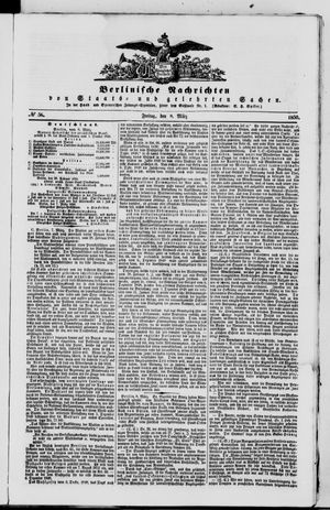 Berlinische Nachrichten von Staats- und gelehrten Sachen vom 08.03.1850