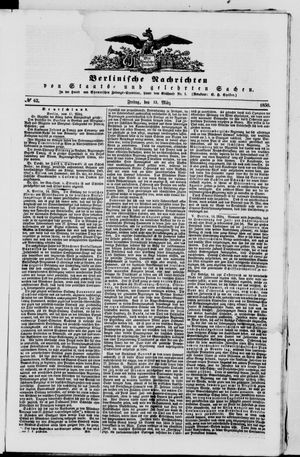 Berlinische Nachrichten von Staats- und gelehrten Sachen on Mar 15, 1850