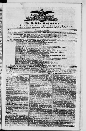 Berlinische Nachrichten von Staats- und gelehrten Sachen vom 28.03.1850