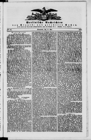 Berlinische Nachrichten von Staats- und gelehrten Sachen vom 11.05.1850