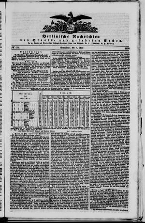 Berlinische Nachrichten von Staats- und gelehrten Sachen vom 01.06.1850