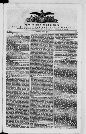 Berlinische Nachrichten von Staats- und gelehrten Sachen vom 09.07.1850