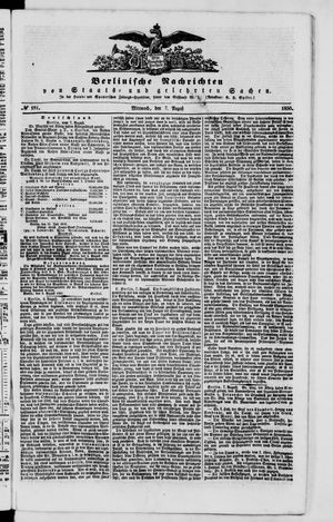 Berlinische Nachrichten von Staats- und gelehrten Sachen vom 07.08.1850