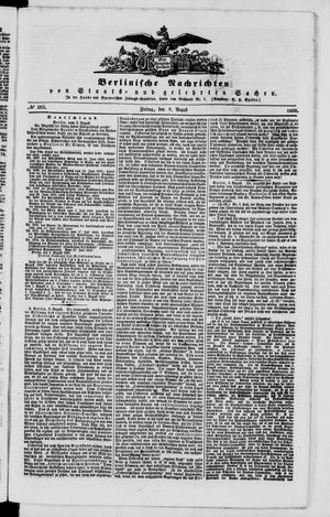 Berlinische Nachrichten von Staats- und gelehrten Sachen vom 09.08.1850