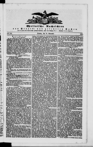 Berlinische Nachrichten von Staats- und gelehrten Sachen vom 10.09.1850