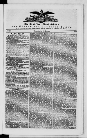 Berlinische Nachrichten von Staats- und gelehrten Sachen on Sep 21, 1850