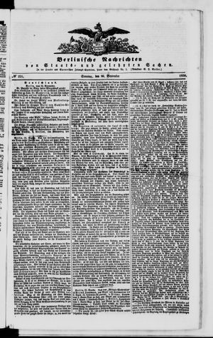 Berlinische Nachrichten von Staats- und gelehrten Sachen vom 22.09.1850