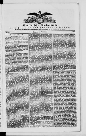 Berlinische Nachrichten von Staats- und gelehrten Sachen vom 30.10.1850