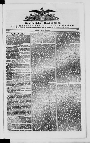 Berlinische Nachrichten von Staats- und gelehrten Sachen vom 05.11.1850