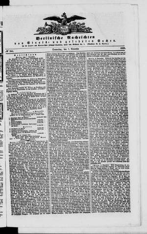 Berlinische Nachrichten von Staats- und gelehrten Sachen vom 07.11.1850